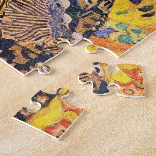 Gustav Klimt Lady met Fan Legpuzzel (Zijkant)
