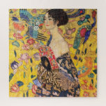 Gustav Klimt - Lady met Fan Legpuzzel<br><div class="desc">Lady with Fan - Gustav Klimt,  Oil on Canvas,  1917-1918</div>
