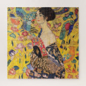Gustav Klimt - Lady met Fan Legpuzzel (Verticaal)