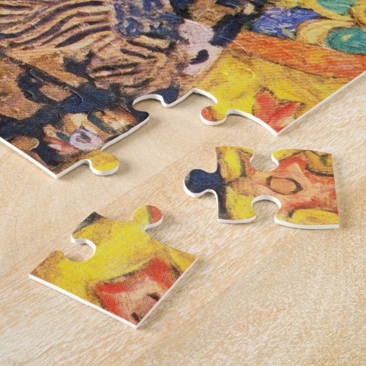 Gustav Klimt Lady met Fan Legpuzzel (Zijkant)