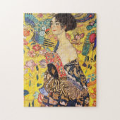 Gustav Klimt Lady met Fan Legpuzzel (Verticaal)