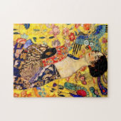 Gustav Klimt Lady met Fan Legpuzzel (Horizontaal)