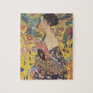 Gustav Klimt-Lady met Fan Legpuzzel