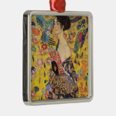 Gustav Klimt - Lady met Fan Metalen Ornament (Rechts)