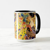 Gustav Klimt Lady met Fan Mok (Voorkant rechts)