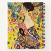 Gustav Klimt Lady met Fan Notitieboek (Achterkant)