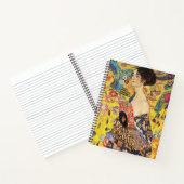 Gustav Klimt Lady met Fan Notitieboek (Binnen)