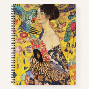 Gustav Klimt Lady met Fan Notitieboek
