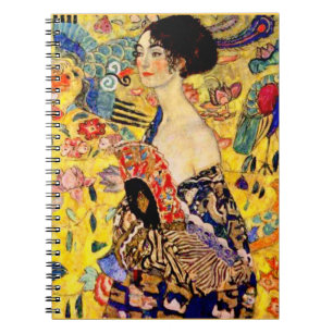 Gustav Klimt Lady met Fan Notitieboek