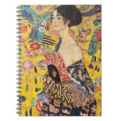 Gustav Klimt - Lady met Fan Notitieboek (Voorkant)
