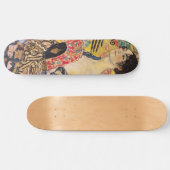Gustav Klimt - Lady met Fan Persoonlijk Skateboard (Horizontaal)