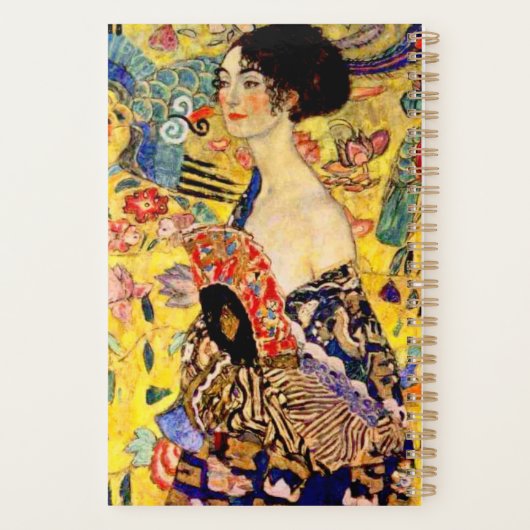 Gustav Klimt Lady met Fan Planner (Achterkant)