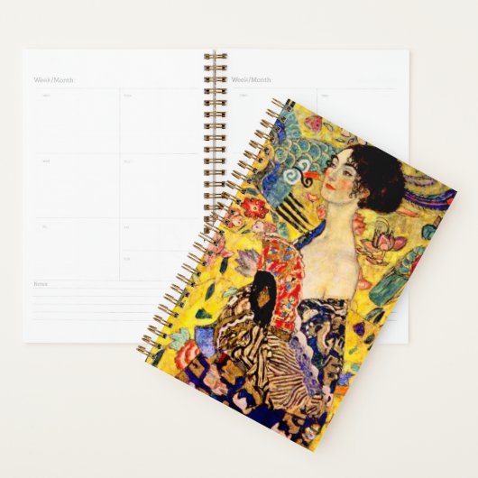 Gustav Klimt Lady met Fan Planner (Display)