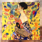 Gustav Klimt Lady met Fan Raamsticker (Vel 2)