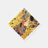 Gustav Klimt Lady met Fan Servet (Hoek)