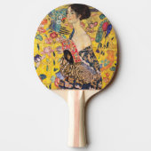 Gustav Klimt - Lady met Fan Tafeltennisbatje (Achterkant)