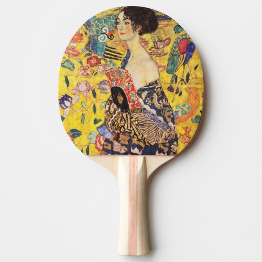 Gustav Klimt Lady met Fan Tafeltennisbatje (Voorkant)