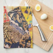 Gustav Klimt Lady met Fan Theedoek (Quarter Fold)