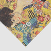 Gustav Klimt Lady met Fan Tissuepapier (Detail)