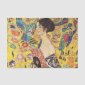 Gustav Klimt Lady met Fan Tissuepapier (Voorkant)