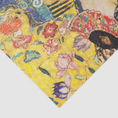 Gustav Klimt Lady met Fan Tissuepapier (Detail)