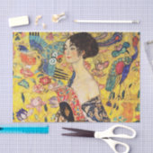 Gustav Klimt Lady met Fan Tissuepapier (Craft)