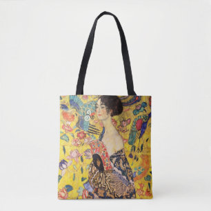 Gustav Klimt Lady met Fan Tote Bag
