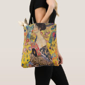 Gustav Klimt - Lady met Fan Tote Bag (Dichtbij)