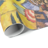 Gustav Klimt Lady met nieuwe Fan Art-indeling Cadeaupapier (Rol Hoek)