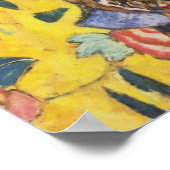 Gustav Klimt Lady met nieuwe Fan Art-indeling Poster (Hoek)