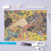 Gustav Klimt Lady met nieuwe Fan Art-indeling Tissuepapier (Craft)