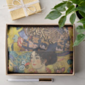 Gustav Klimt Lady met nieuwe Fan Art-indeling Tissuepapier (Geschenk)