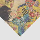 Gustav Klimt Lady met nieuwe Fan Art-indeling Tissuepapier (Detail)