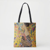 Gustav Klimt - Lady with Fan 1918 Tote Bag (Voorkant)