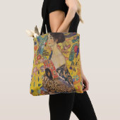 Gustav Klimt - Lady with Fan 1918 Tote Bag (Dichtbij)