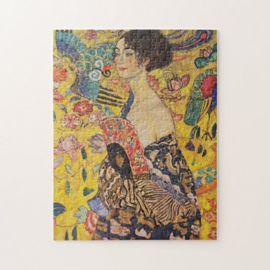 Gustav Klimt - Lady with Fan Legpuzzel (Verticaal)