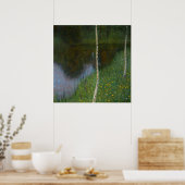 Gustav Klimt - Lakeshore met vogels Poster (Keuken)