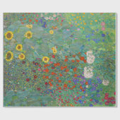 Gustav Klimt - Landelijke tuin met zonnebloemen Cadeaupapier (Vlak)