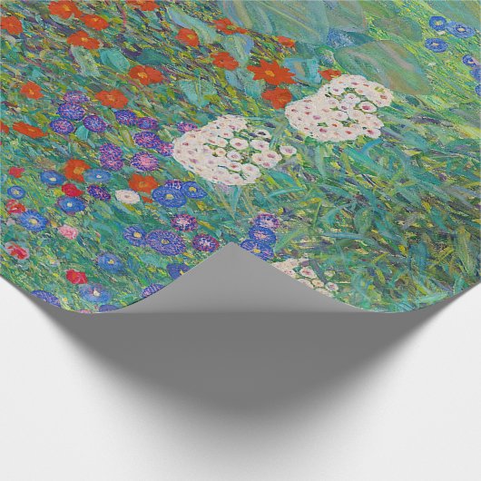 Gustav Klimt - Landelijke tuin met zonnebloemen Cadeaupapier (Hoek)