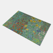 Gustav Klimt - Landelijke tuin met zonnebloemen Deurmat (Schuin)
