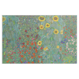 Gustav Klimt - Landelijke tuin met zonnebloemen Stof