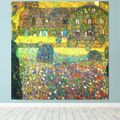 Gustav Klimt: Landenhuis aan de Attersee Canvas Afdruk (Insitu (Houten vloer))