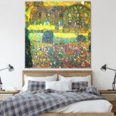 Gustav Klimt: Landenhuis aan de Attersee Canvas Afdruk (Insitu (Slaapkamer))