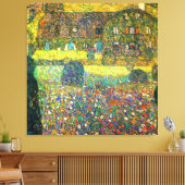 Gustav Klimt: Landenhuis aan de Attersee Canvas Afdruk (Insitu (Woonkamer))