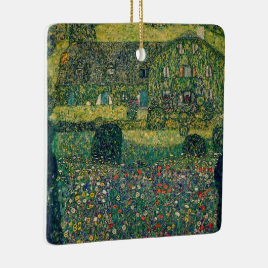 Gustav Klimt - Landenhuis van Attersee Keramisch Ornament (Rechts)