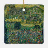Gustav Klimt - Landenhuis van Attersee Keramisch Ornament (Achterkant)