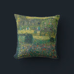 Gustav Klimt - Landenhuis van Attersee Kussen<br><div class="desc">Land House by the Attersee - Gustav Klimt,  Oil on Canvas,  1914</div>