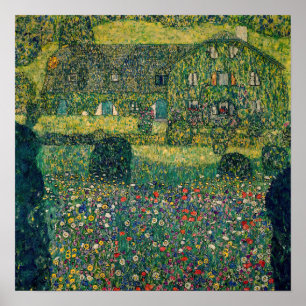 Gustav Klimt - Landenhuis van Attersee Poster