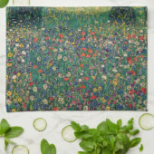 Gustav Klimt - Landenhuis van Attersee Theedoek (Gevouwen)