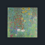 Gustav Klimt - Landentuin met zonnebloemen Acryl Dienblad<br><div class="desc">Landtuin met zonnebloemen / Boerderijen tuin met zonnebloemen - Gustav Klimt in 1905-1906</div>